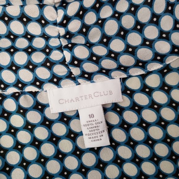 Silk Charter Club Blouse - Picture 3 of 3